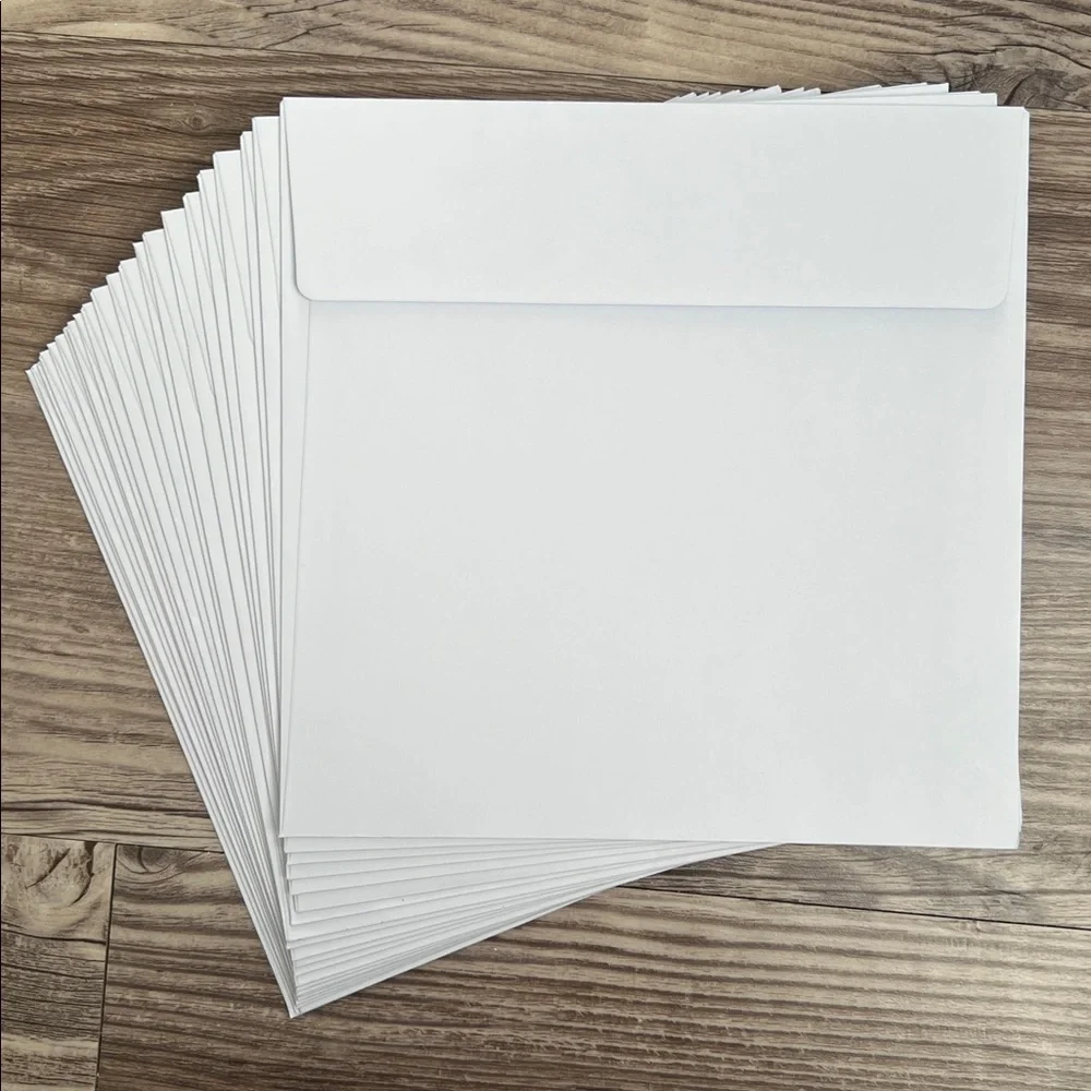 Handmade Christmas and Holiday Cards Set of 16 5.5”x5.5”Includes Envelopes